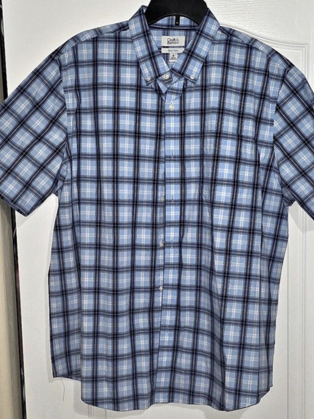 Croft & Barrow Easy Care Short Sleeve Plaid Button-Down Shirt Plaid Button-Down